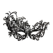 Economy String Masquerade Mask With Flare Black