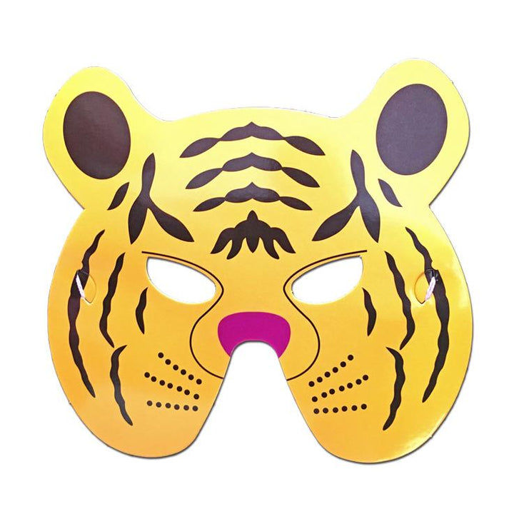 Tiger Yellow Childrens Cardboard Animal Mask – Simply Party Supplies